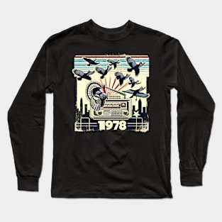 8k Unraveling the Iconic Nostalgia: The WKRP Turkey Drop T-Shirt Design Posters and Art Prints; N2 Long Sleeve T-Shirt